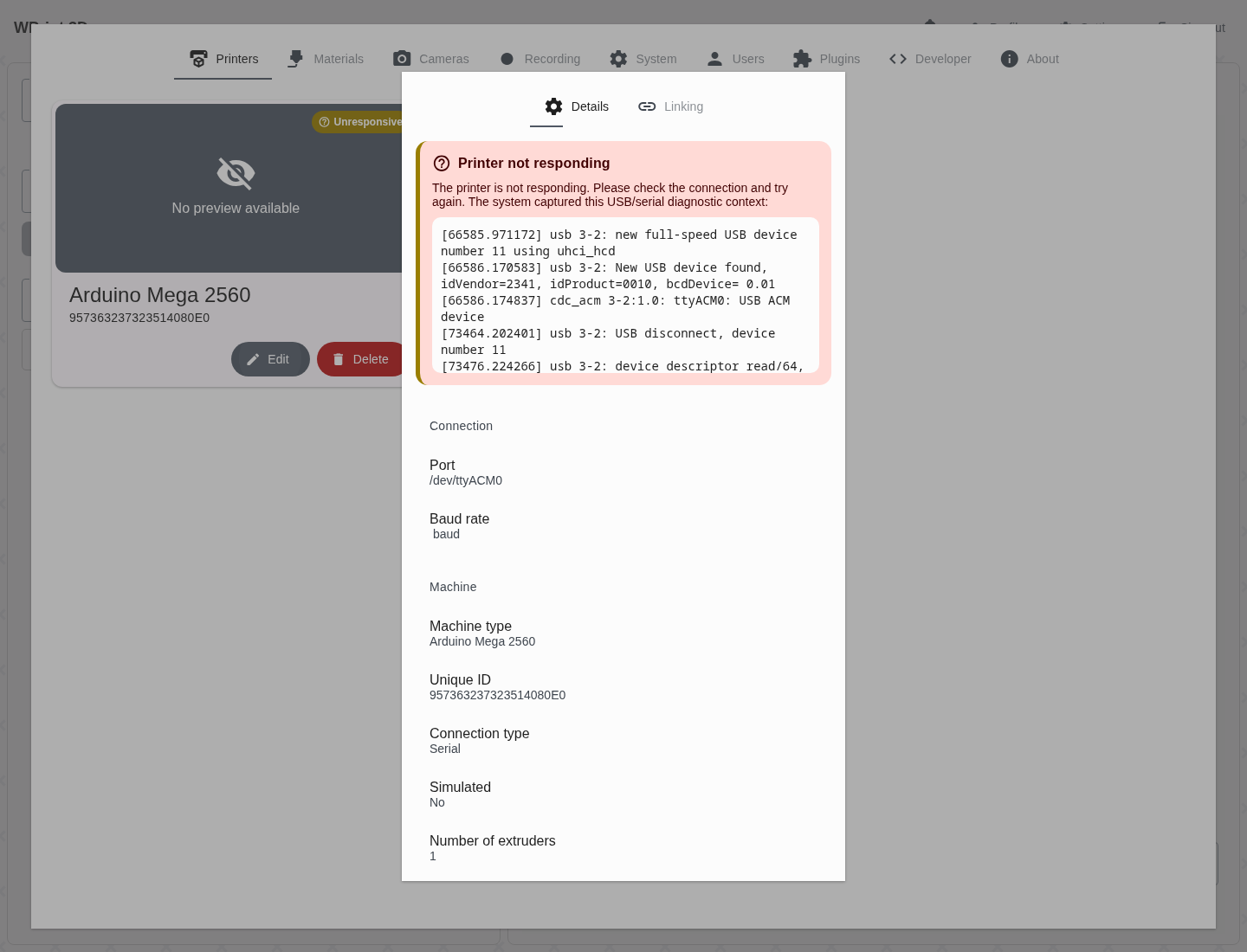Real app edit details diagnostic box